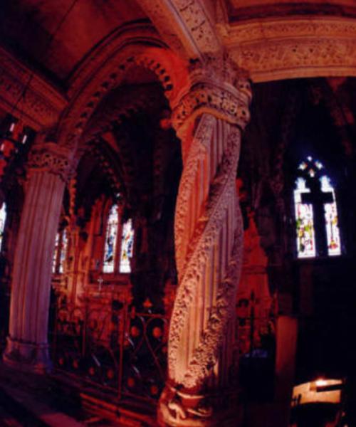 The Apprentice Pillar at Rosslyn Chapel (c) David Cairns