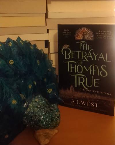 Thomas True and a Peacock (c)TheBookTrail