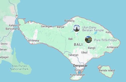 Bali map